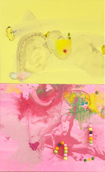 Pink Yellow Split by Matthew Swift